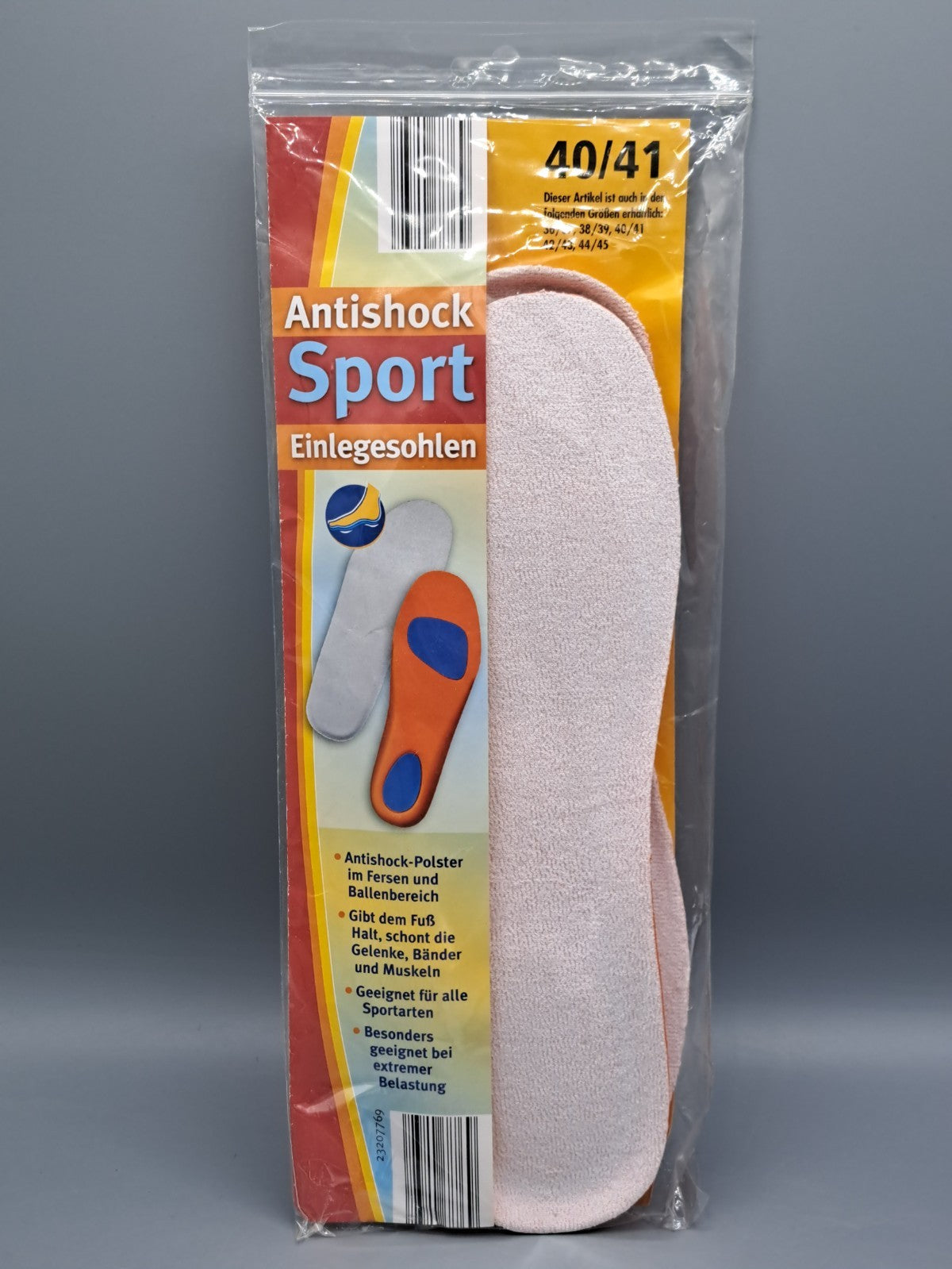 Antishock Sport Einlegesohlen 40/41 Allsohl